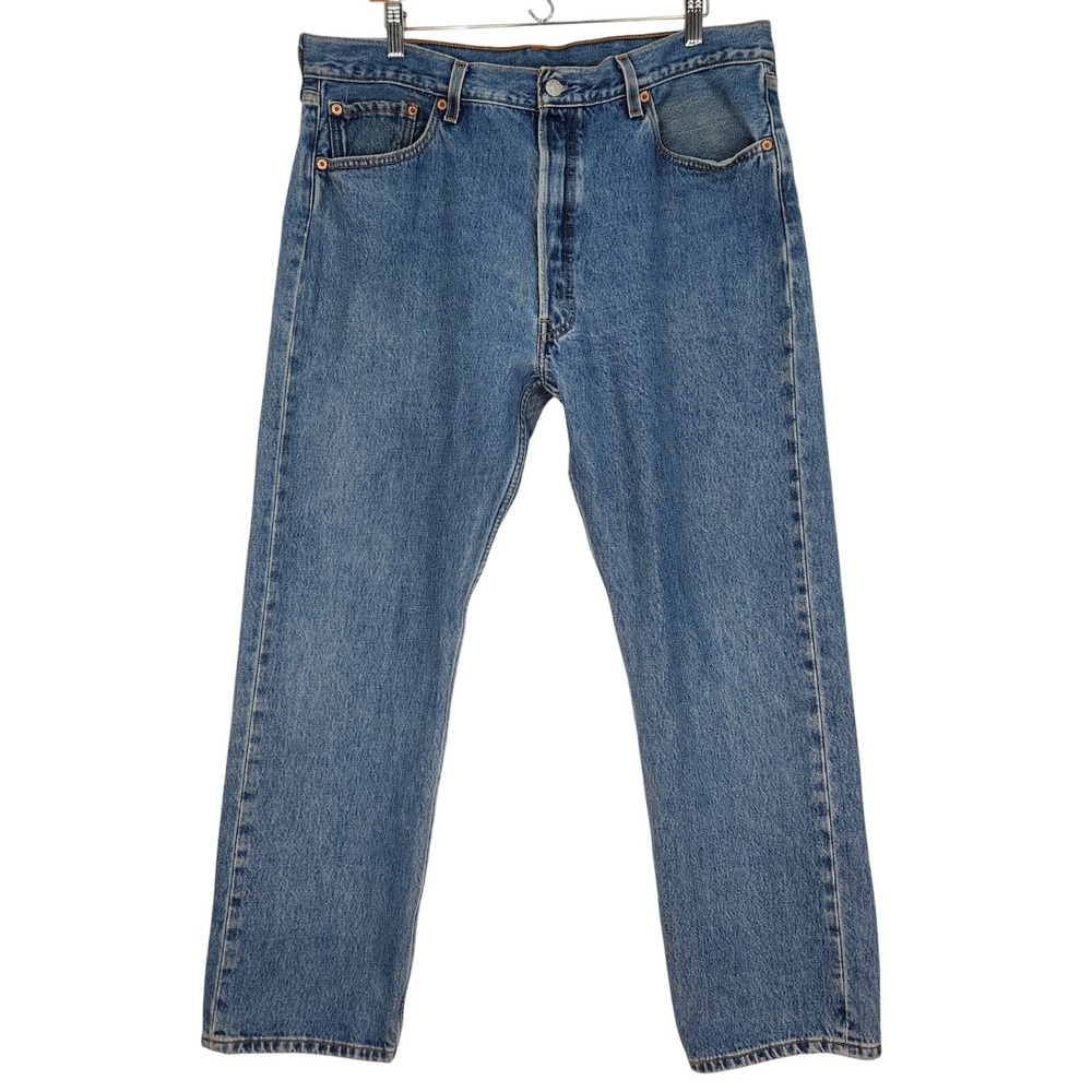 Levis 501XX Vintage Y2K Jeans Mens 38x30 (37x29.5) Medium Wash Button Fly Denim